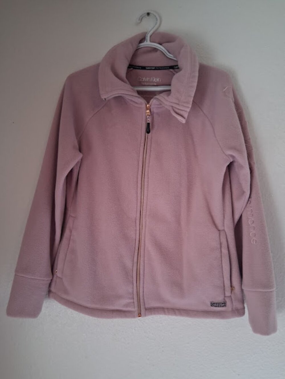Calvin Klein Performance women's size M pink fleece jacket